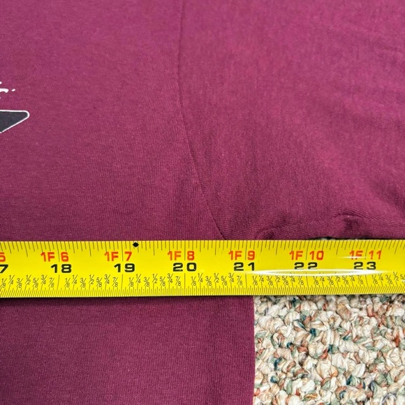 Y2K Harley Davidson Tee maroon red size L biker skater Vtg - Picture 8 of 8